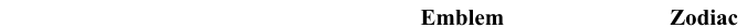 Emblem Zodiac